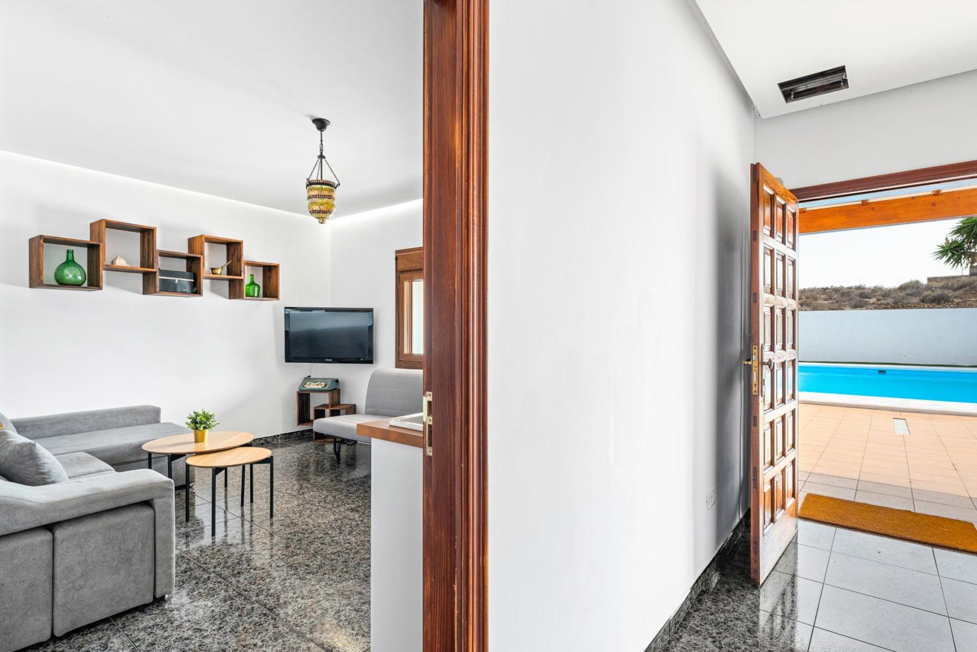Вилла Private House With Pool & Garden Гуимар Экстерьер фото