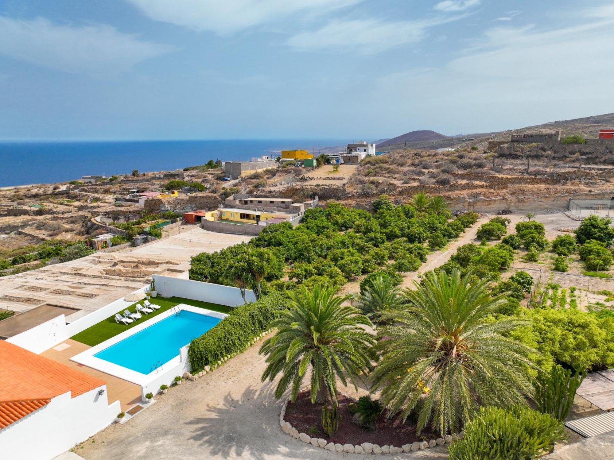 Вилла Private House With Pool & Garden Гуимар Экстерьер фото